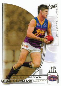 2002 Select AFL Exclusive SPX #7 Jonathan Brown Front